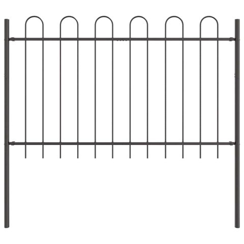 Ogrodzenie Ogrodowe 5 pcs Szary 8,5 x 1,2 m
