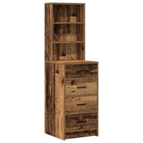 Toaletka 3 pcs Brązowy 40 x 41 x 135 cm Materiał drewnopochodny