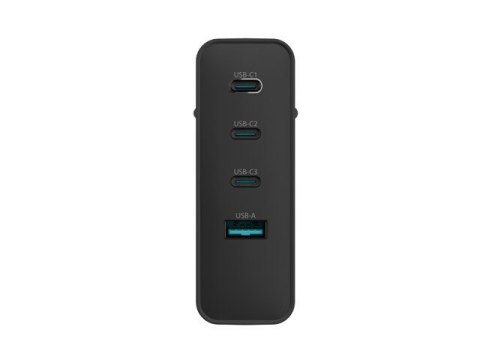 NATEC ŁADOWARKA SIECIOWA RIBERA GAN 3X USB-C 1X USB-A 100W CZARNA