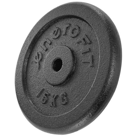 OBCIĄŻENIE ŻELIWNE CZARNE 15 KG ENERO FIT fi26,5 1SZT