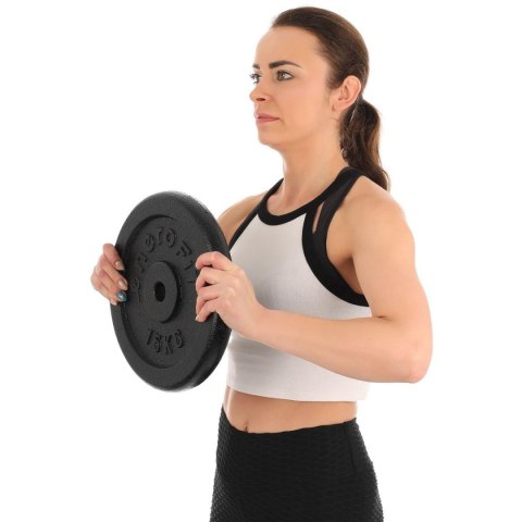 OBCIĄŻENIE ŻELIWNE CZARNE 15 KG ENERO FIT fi26,5 1SZT