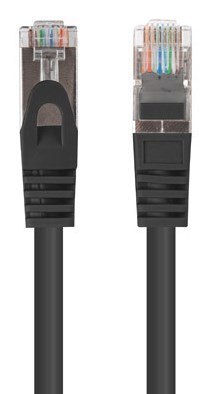 PATCHCORD KAT.6 FTP 1M CZARNY FLUKE PASSED LANBERG 10-PACK