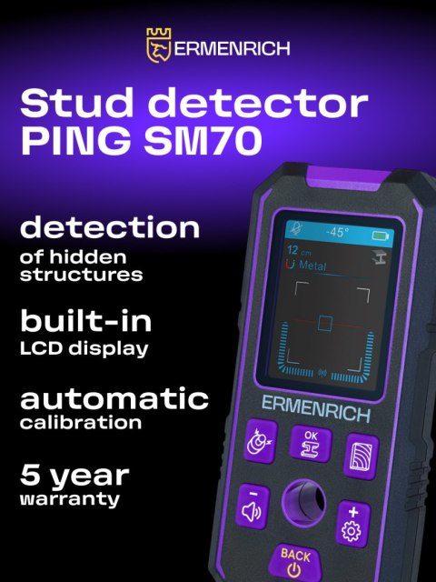 Detektor kołków Ermenrich Ping SM70