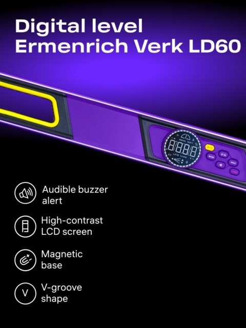 Poziomica cyfrowa Ermenrich Verk LD60 z laserem