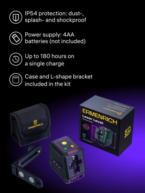 Poziomica laserowa Ermenrich BASE LT20