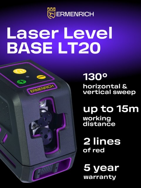 Poziomica laserowa Ermenrich BASE LT20
