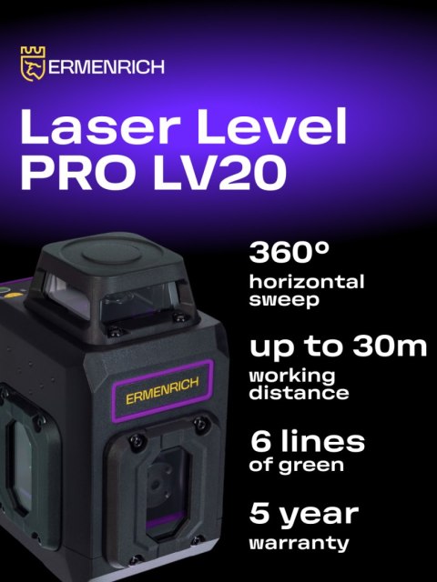 Poziomica laserowa Ermenrich PRO LV20