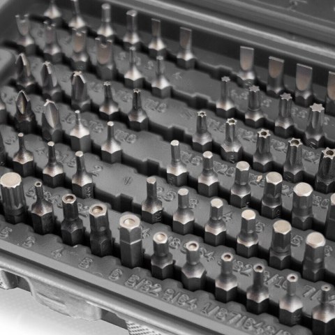 Zestaw narzędzi Bitów TORX i imbusów - 100 elementów w skrzynce