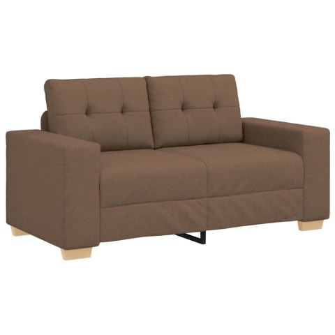 Sofa 3 pcs Brązowy 221 x 80 x 80 cm Tkanina lniana