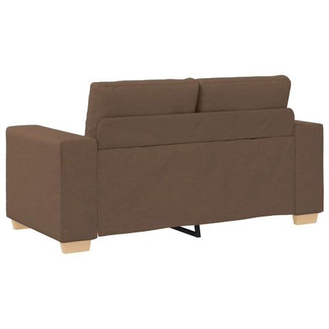 Sofa 3 pcs Brązowy 221 x 80 x 80 cm Tkanina lniana