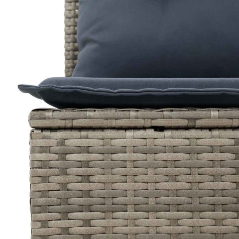 Zestaw Sof 7 pcs Szary polirattan
