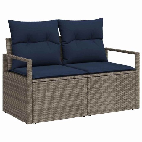 Zestaw Sof 9 pcs Szary polirattan
