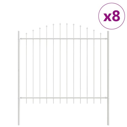 Ogrodzenie Ogrodowe 8 pcs Biały 170 x 165 cm