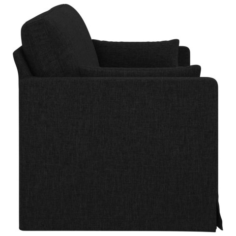 Sofa Czarny 198 x 78 x 80 cm tkanina