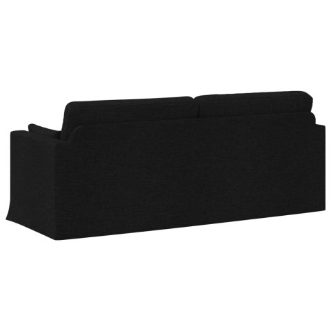 Sofa Czarny 198 x 78 x 80 cm tkanina