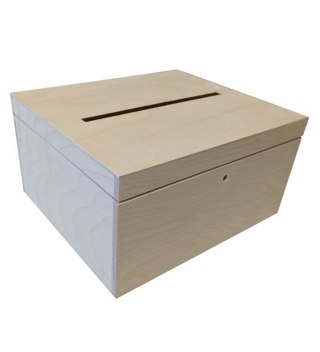Drewniane pudełko na prezenty ślubne 29 x 15 x 24,5 cm
