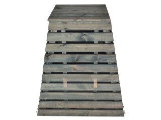 Kompostownik drewniany 430L piramida, sosna, zielony olej