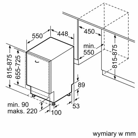 Zmywarka do zabudowy BOSCH SPV4EMX61E (OUTLET)