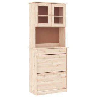 Kredens ALTA, 77x35x188 cm, lite drewno sosnowe