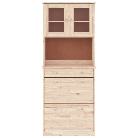 Kredens ALTA, 77x35x188 cm, lite drewno sosnowe