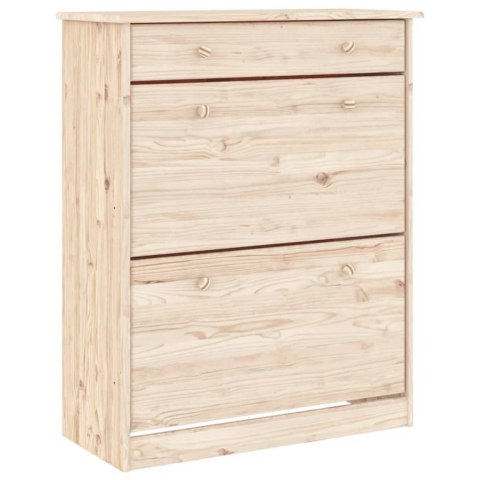 Kredens ALTA, 77x35x188 cm, lite drewno sosnowe
