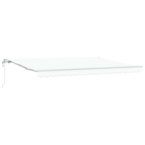 Elektryczna Rozkładana Markiza Biały 450 × 350 cm
