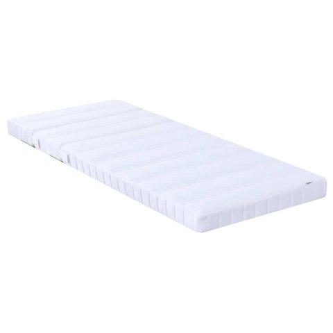 Ramka łóżka z materacem Brązowy 80 x 200 cm Lite drewno sosnowe