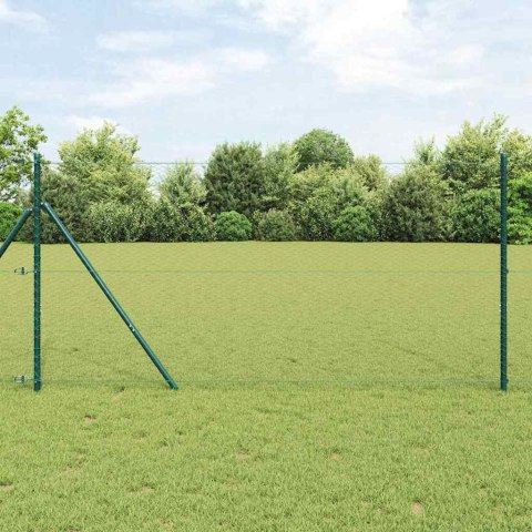 Słupek ogrodzeniowy. Szary 50 x 1,4 m (siatka 25 mm) Stal i PVC