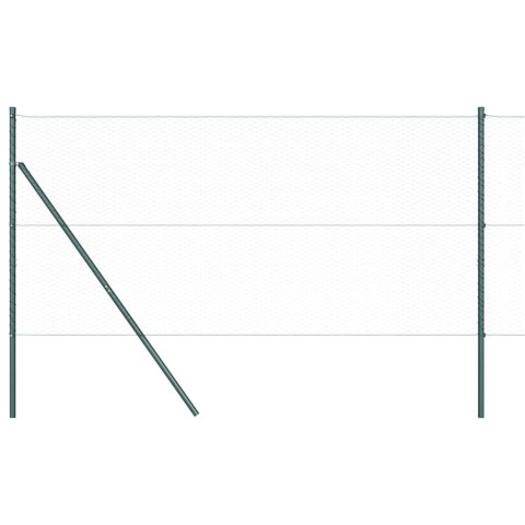 Słupek ogrodzeniowy. Szary 50 x 1,4 m (siatka 25 mm) Stal i PVC
