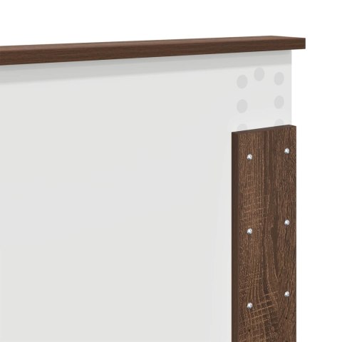 Ramka łóżka Brązowy dąb 120 x 190 cm Materiał drewnopochodny