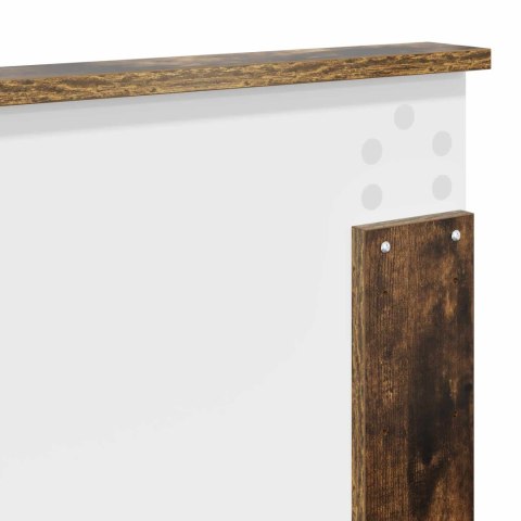 Ramka łóżka Dąb wędzony 135 x 190 cm Materiał drewnopochodny