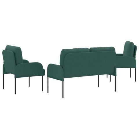 Zestawy sof 3 pcs Ciemna zieleń 115 x 56 x 80 cm sklejka