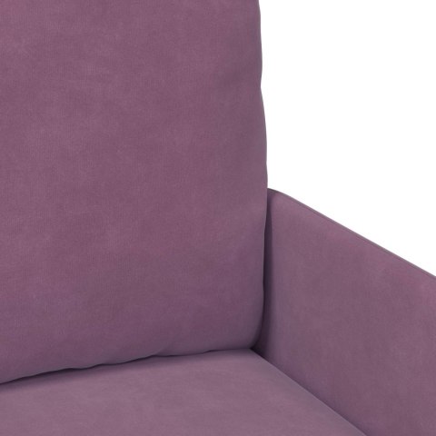 Zestawy sof z poduszką 3 pcs Fioletowy 115 x 56 x 80 cm sklejka