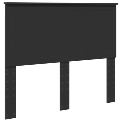 Ramka łóżka Czarny 135 x 190 cm Lite drewno sosnowe