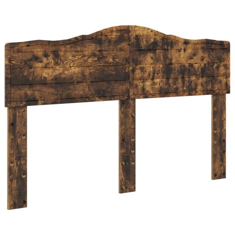 Ramka łóżka Dąb wędzony 140 x 200 cm Materiał drewnopochodny
