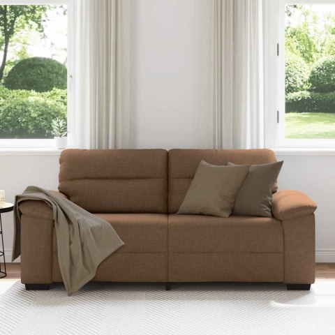 Sofa 2-osobowa, brązowa, 180x81x84 cm, tkaniną