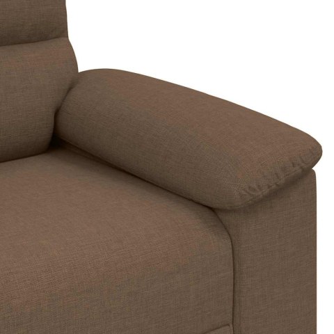 Sofa 2-osobowa, brązowa, 180x81x84 cm, tkaniną