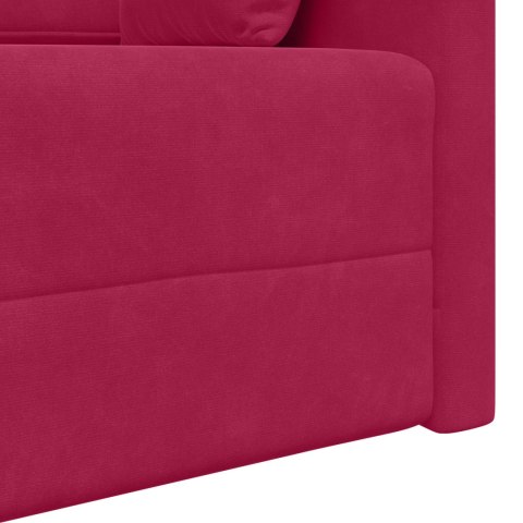 Sofa podłogowa z funkcją spania Czerwone wino 213 x 70 x 77 cm