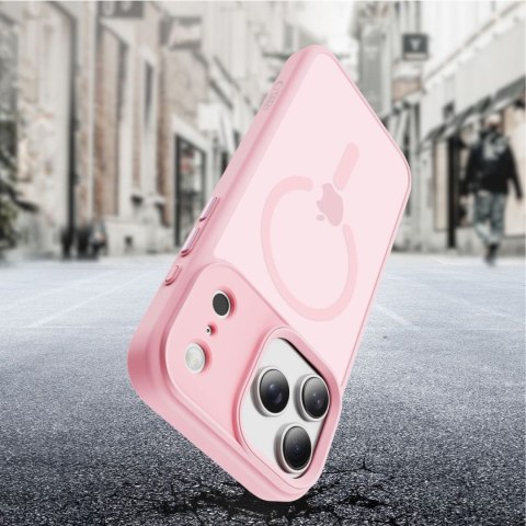 Etui pokrowiec na iPhone 17 Pro Max MagMat MagSafe - różowe