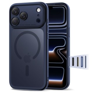 Etui pokrowiec na iPhone 17 Pro Max Magpeak Magsafe CC - granatowy mat