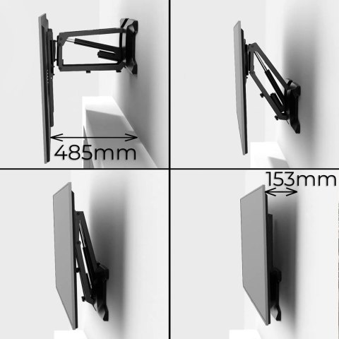 MACLEAN UCHWYT DO TV ELEKTRYCZNY NAD KOMINEK 37"-70" 35KG Z PILOTEM MC-891 (OUTLET)