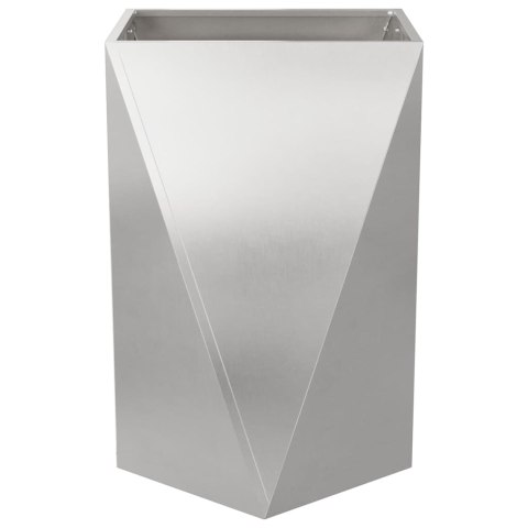Donica 2 pcs Srebrny 50 x 50 x 75 cm Stal nierdzewna