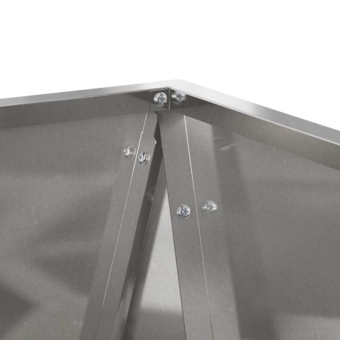 Donica 2 pcs Srebrny 50 x 50 x 75 cm Stal nierdzewna