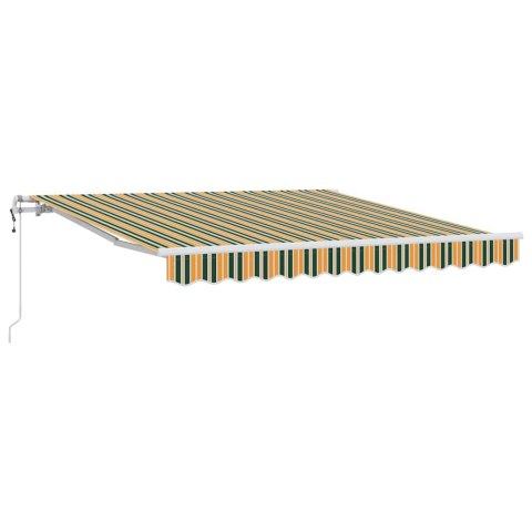 Elektryczna Rozkładana Markiza Zielony i żółty 300 x 250 cm