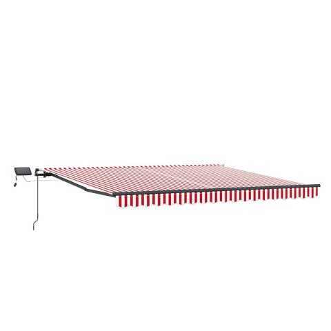 Markiza zwijana Czerwono-biały 450 ×300 cm tkanina