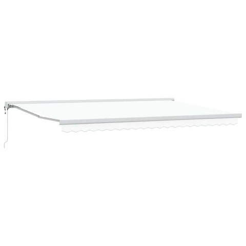 Markiza Biały 500 x 300 x 165 cm Poliester i aluminium