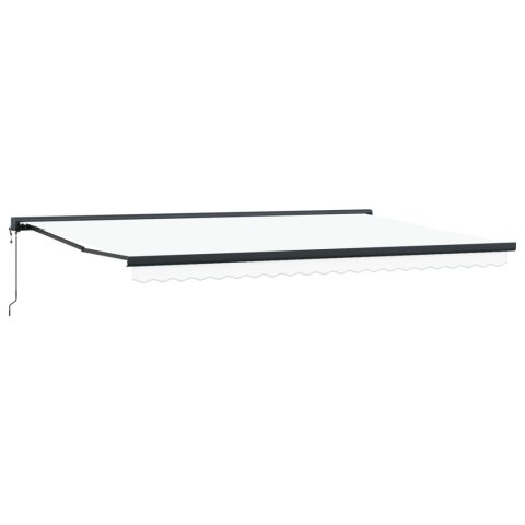 Markiza Biały 500 x 300 x 165 cm Poliester i aluminium