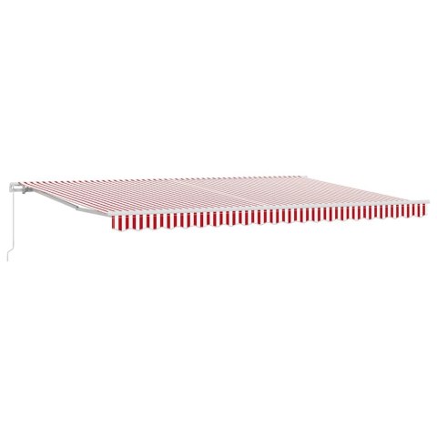 Markiza zwijana Czerwony i Biały 500 × 350 cm