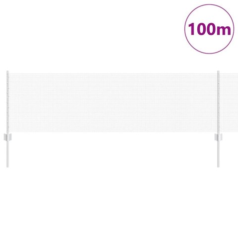 Ogrodzenie z słupkiem Srebrny 0,6 x 100 m Stal