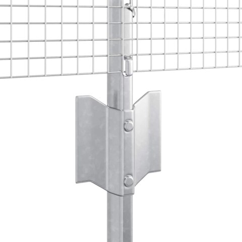Ogrodzenie z słupkiem Srebrny 0,6 x 100 m Stal
